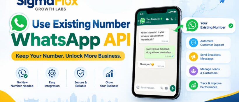 use existing number WhatsApp API